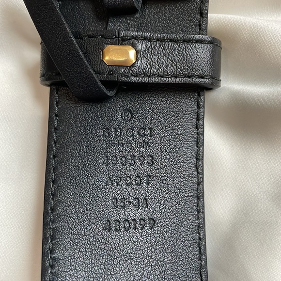 Gucci GG Marmont leather belt with double G buckle main image 7
